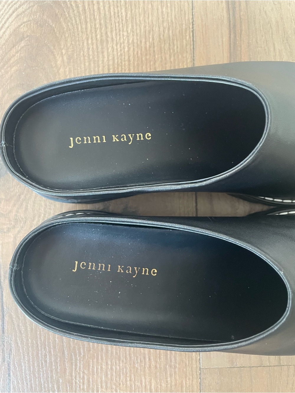 Like New! Jenni Kayne Black Leather Lug Mule, size 40/US 10 - Picture 7 of 8